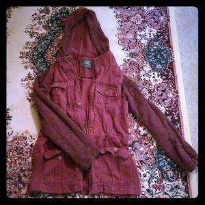 Denim/sweatshirt jacket!